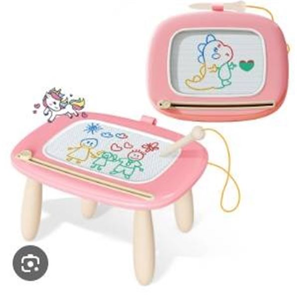 Magnetic Drawing Board for Ages 12 Months and Up with Accessories