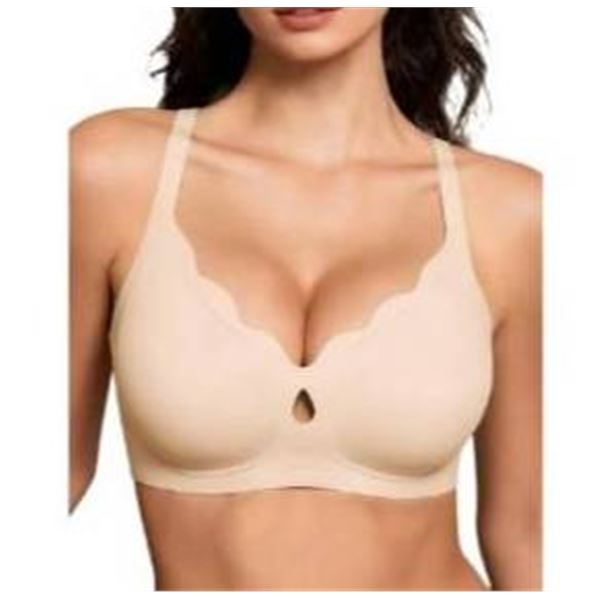 Gailife Nylon-Spandex Blend Bra, Size L Beige