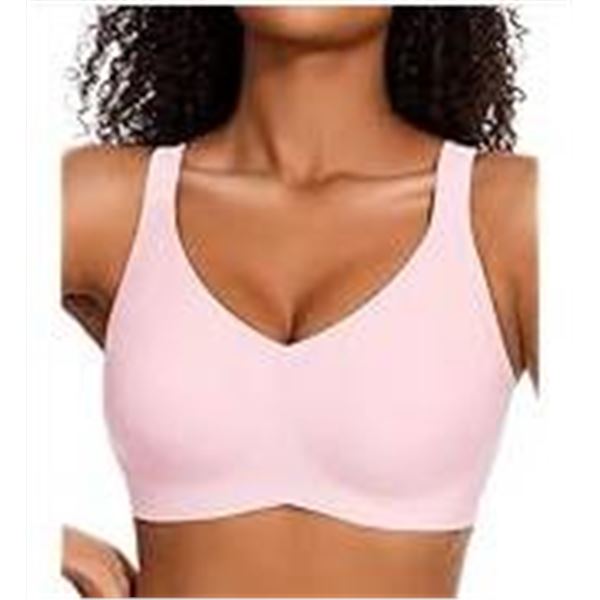 Gailife Nylon-Spandex Blend Bra, Size L Pink