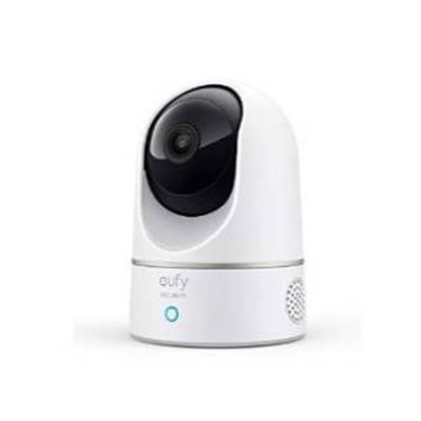 Eufy Security Indoor Cam E220, 2K Pan and Tilt, Wi-Fi Plug-In Camera with Voice Assistant Compatibil