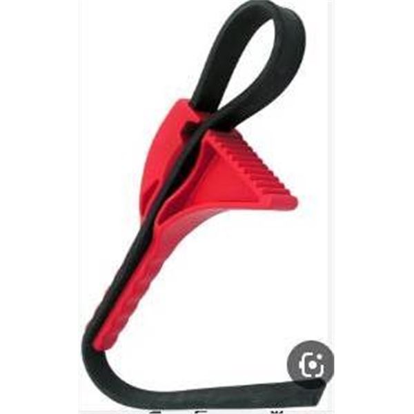 Titan 21315 12-Inch Strap Wrench With Rubber Strap