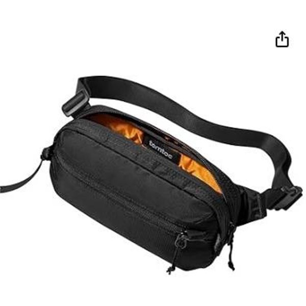 tomtoc 1.5L Sling Bag with RFID Blocking, Crossbody Bag Minimalist Chest Shoulder Pack for Men and W