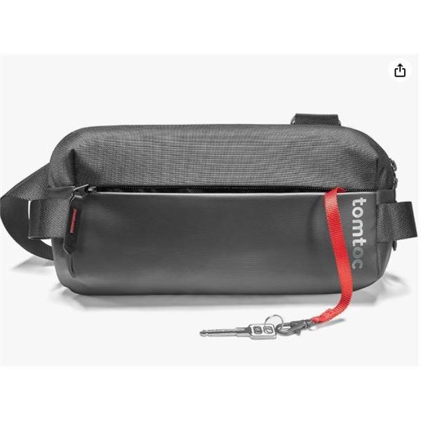 tomtoc Compact EDC Sling Bag, Minimalist Chest Shoulder Backpack Crossbody Bag for Men and Women, Li