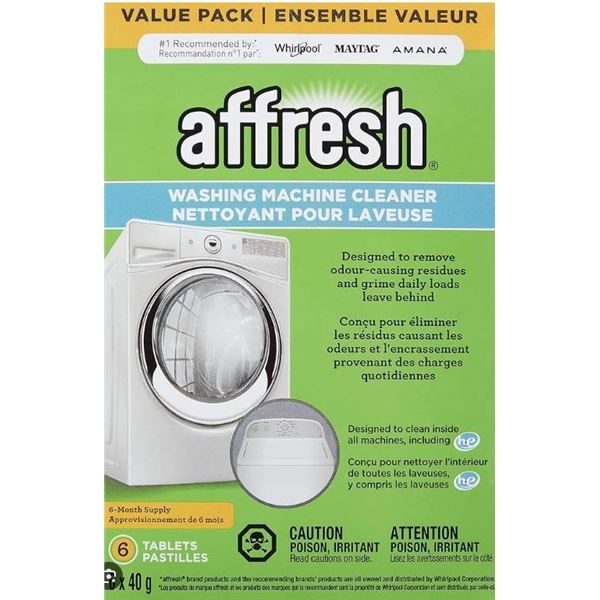Affresh Washing Machine Cleaner Tablets, 6 x 40g