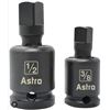Image 1 : Astro 78342 3/8 And 1/2 Inch Pinless Universal Joint Impact Adapters