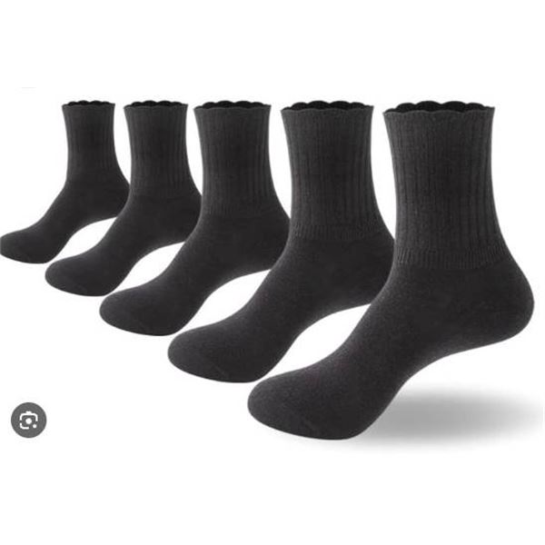 Padfom Women’s Thin Socks, 5 Pairs, Size 5-9