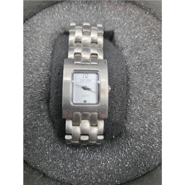 Point Zero Ladies’ Watch with Metal Band and Square Dial