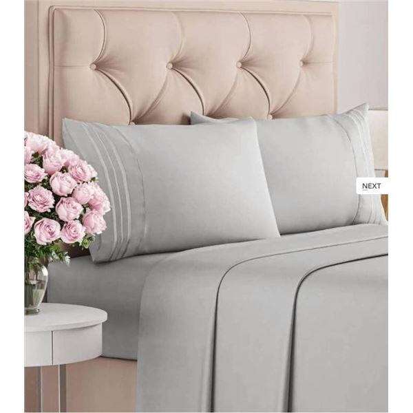 Comfy Bamboo World Celeste 9900 Series King Size Sheet Set TopSheet,Fitted Sheet & 2 Pillow Covers
