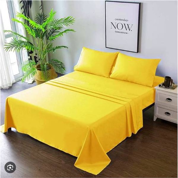 Comfy Bamboo World 800 Gold Series Queen Sheet Set, TopSheet,Fitted Sheet & 2 Pillow Covers