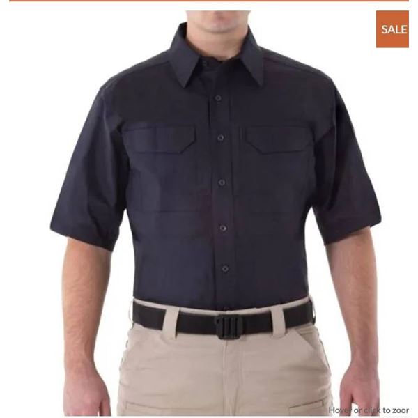Men’s XXL Midnight Navy V2 Tactile Short-Sleeve Shirt