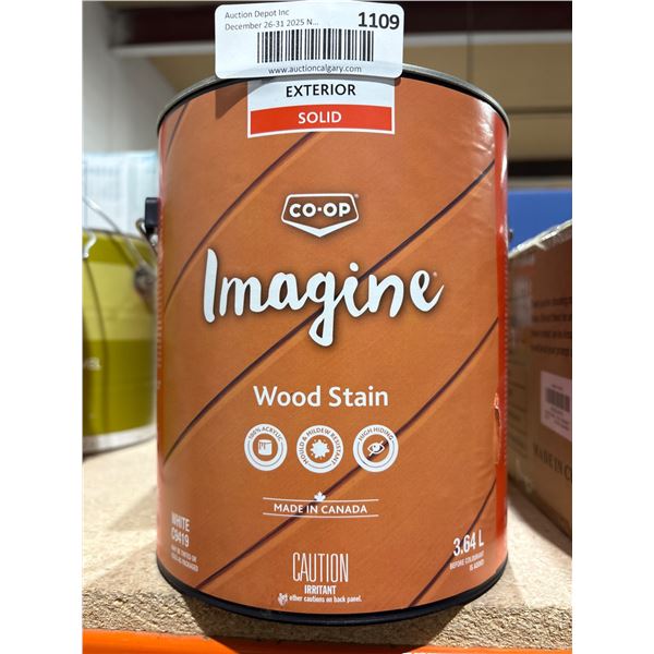 Co-Op Imagine Wood Stain 3.64 L – White 0349 – Exterior Solid