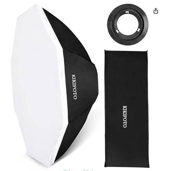 Kikfoto Photography Lighting Softbox Kit with Mounting Accessories