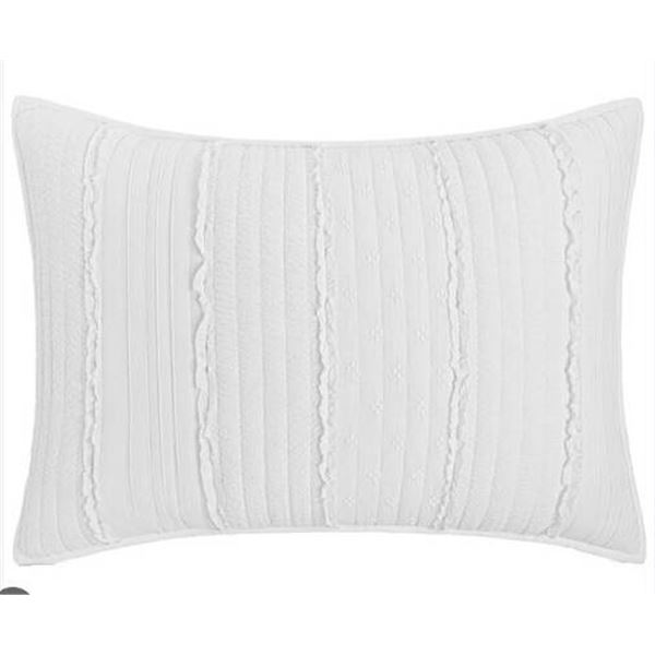 Trellis Bloom Quilted Pillow with Standard Size