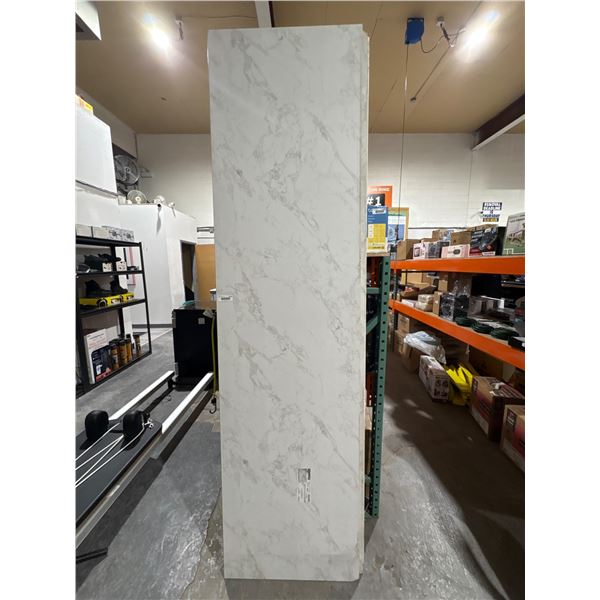 Stretta Laminate Countertop White Marble Finish 97×25″