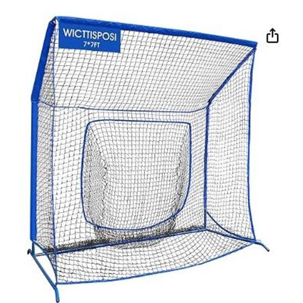 WICTTISPOSI 6x6FT Baseball Practice Net With Accessories