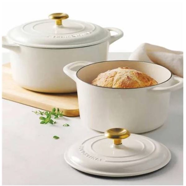 Tramontina Enameled Cast Iron Dutch Ovens, Set of 2, 6.5 and 3.5 Quart