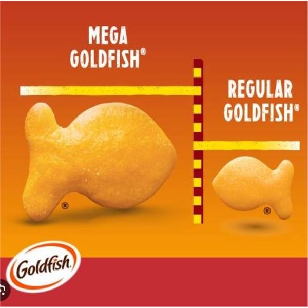 Pepperidge Farm Goldfish Mega Bites Sharp Cheddar 12 Units, 167g Each