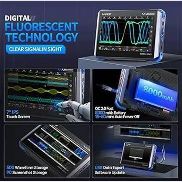 FNIRSI DPO5350 4-in-1 Multi-Function Tablet Oscilloscope