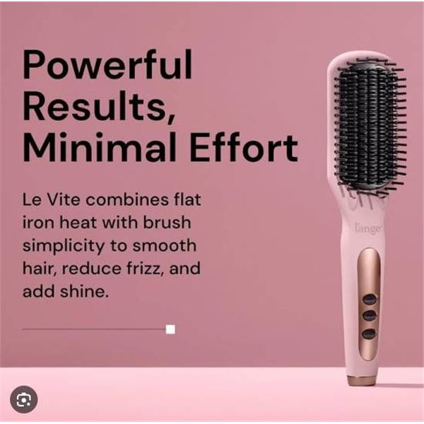 L’Ange Hair Le Vite 2-in-1 Straightening Brush with Ionic Technology