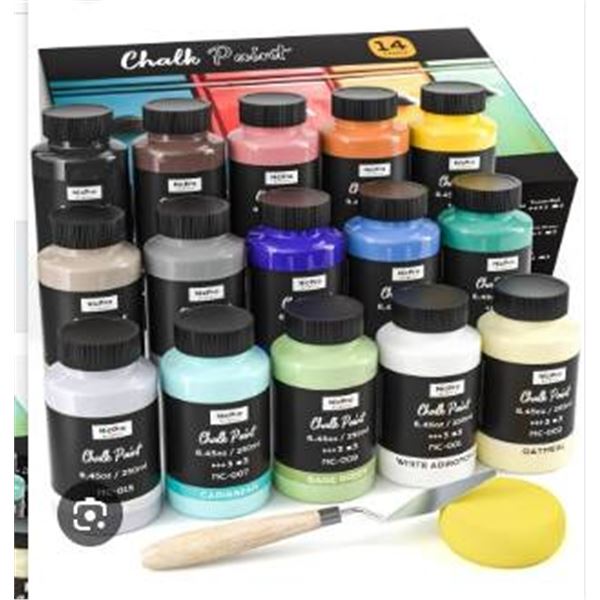 NicPro Chalk Paint Set With 14 Colors, 250 mL Each