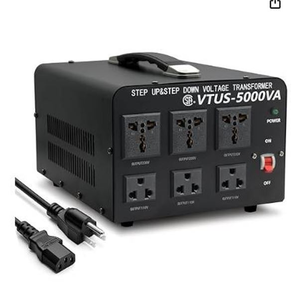 Yinleader YLG-5000 Step Up/Down Voltage Transformer, 5000W