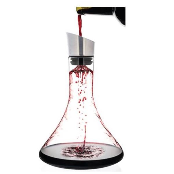 Luxbe Wine Decanter with Aerator V1.2, 1.6L (54 fl. oz.)