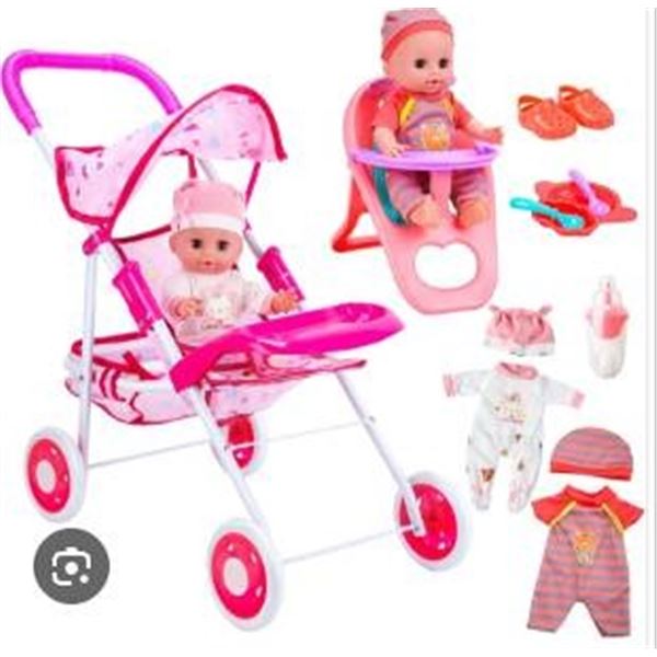 Cute Stone WZ88109-1 Baby Doll Playset with Accessories
