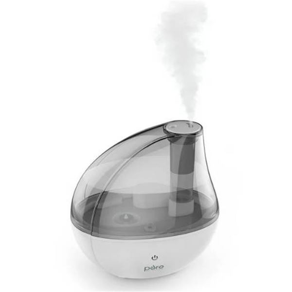 Pure MistAire Silver Humidifier with 1.5 Liter Water Tank Capacity