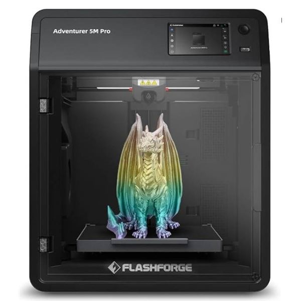 FlashForge Adventurer 5M 3D Printer with 220x220x220mm Print Size