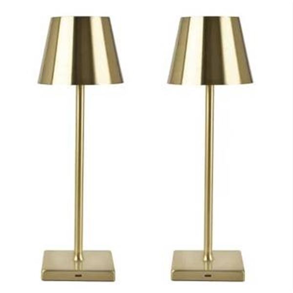 Mikasa Set of 2 Touch Control Rechargeable LED Lamps