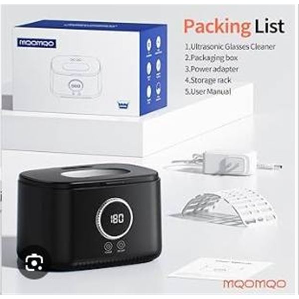 MOQMQQ N27 Ultrasonic Cleaner with 600 ml SUS304 Tank and 48 KHz Frequency