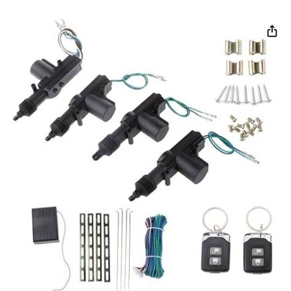 Central Door Lock System with 1 Master and 3 Slaves – Water Resistant