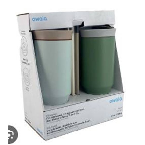 Owala 40 oz Tumbler Mug Set with Sip-Lid and Features