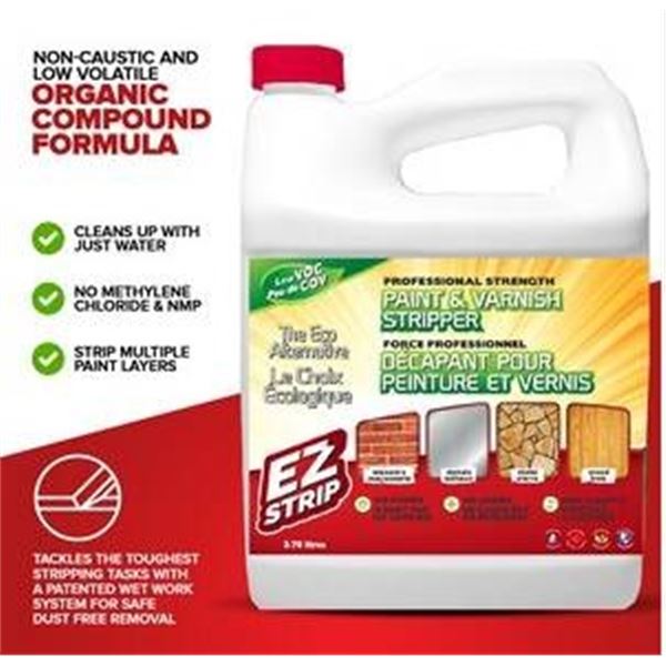 EZ Strip Professional Strength Paint and Varnish Stripper, 2 x 3.78L