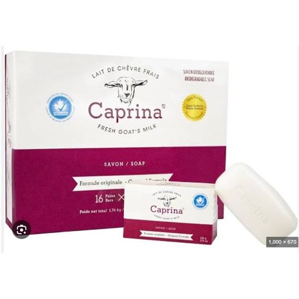 Caprina Fresh Goat’s Milk Soap, Original Formula, 16 Bars
