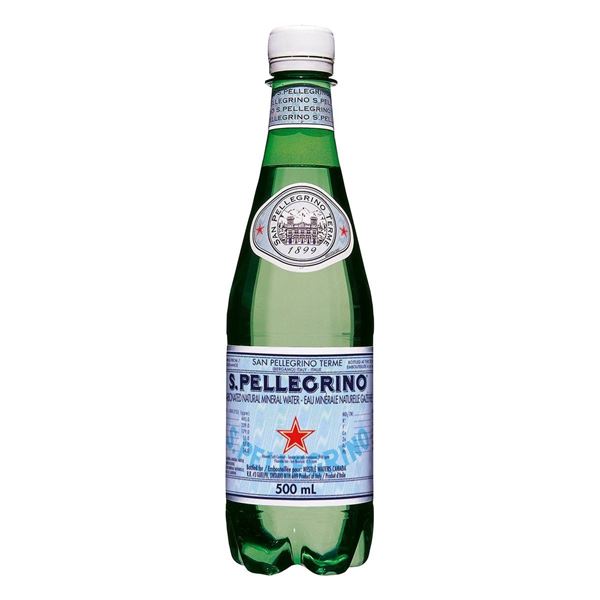San Pellegrino Sparkling Natural Mineral Water, 500 mL Bottles, Pack of 24