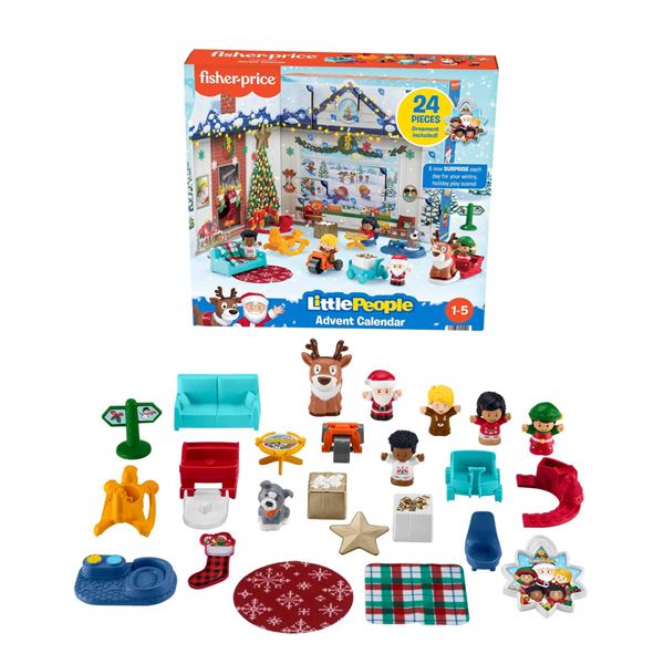 Fisher-Price Little People Advent Calendar with 24 Pieces