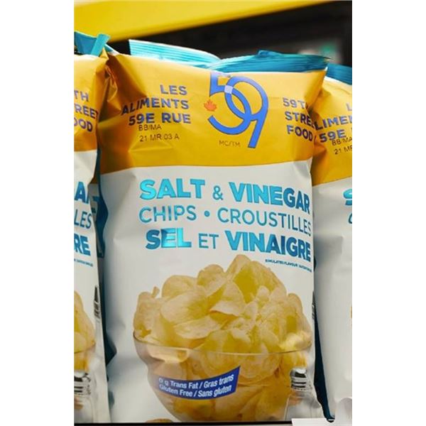 59th Street Food Co. Regular Chips, 140g, Case of 16