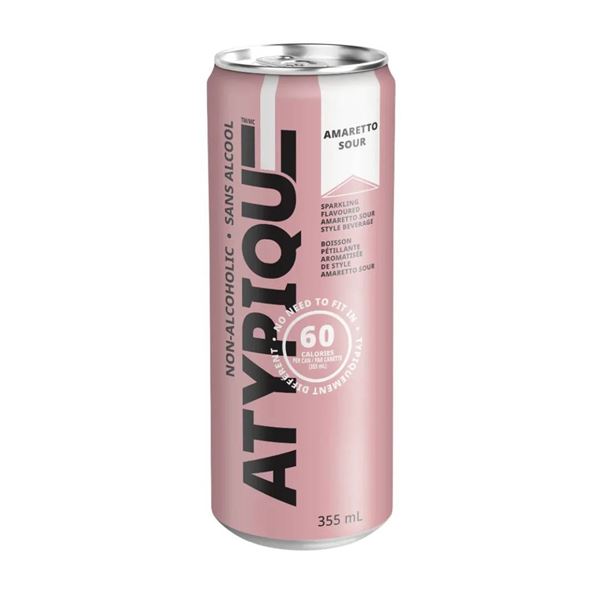 Atypique Non-Alcoholic Amaretto Sour 12 x 355 mL Cans