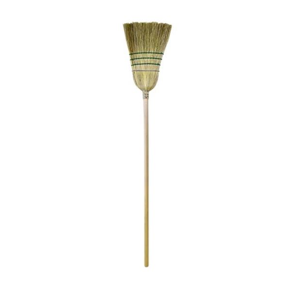 Heavy Duty Workhorse Indoor-Outdoor Corn Broom With Wood Handle