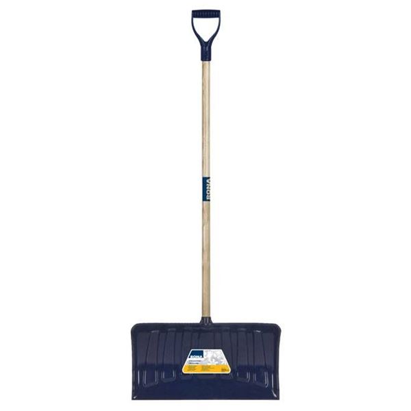 Rona All-Purpose Snow Shovel with Wooden Handle and Plastic Blade