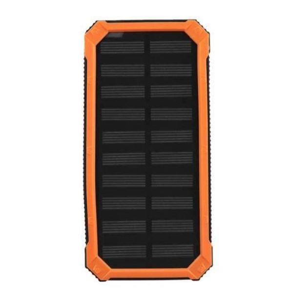 Solar Power Bank with 61200mAh Capacity Orange