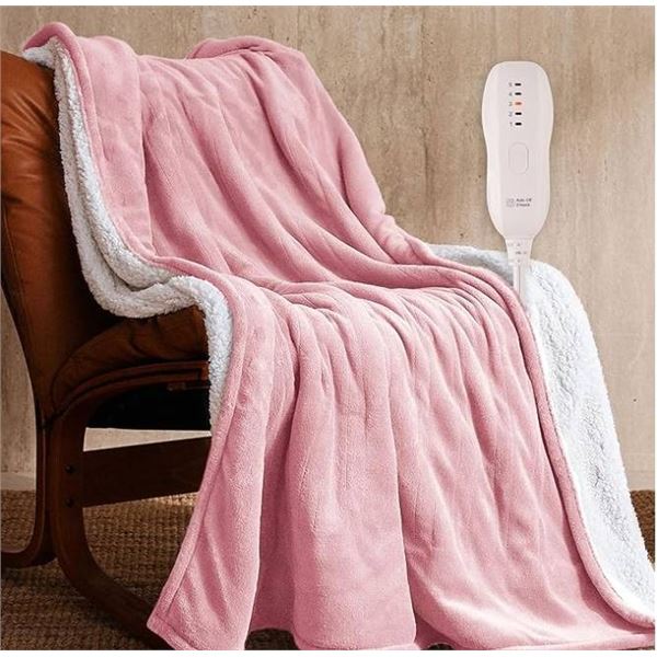 Jet’s Home Heated Throw 50×60 Inches With 5 Heat Levels