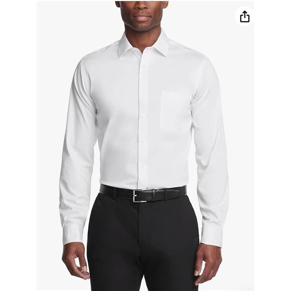 Van Heusen Ultra Wrinkle Free White Shirt XL 17-17.5 34/35