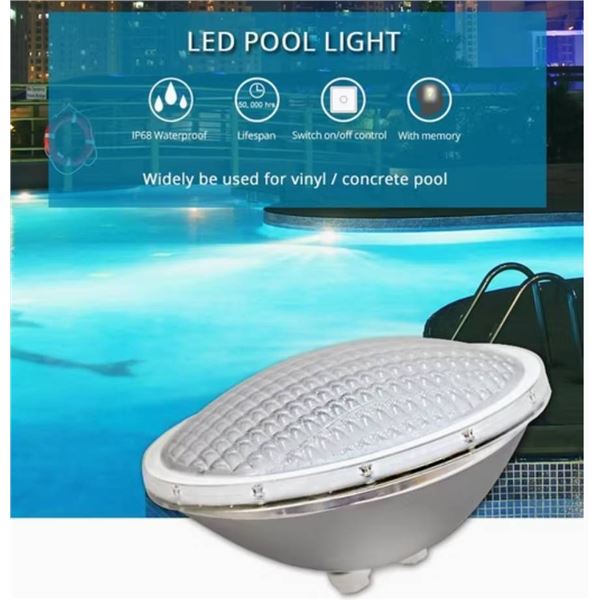 LED Pool Light with and IP68 Waterproof Rating