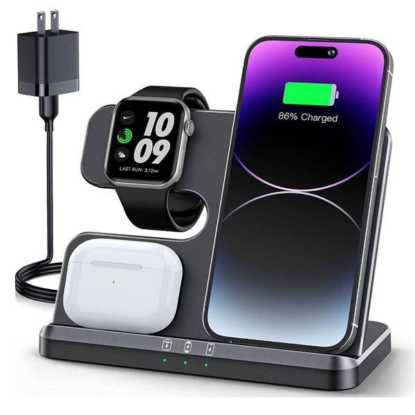 JARQOU 3-in-1 Wireless Charger Model Q3A with 15W Output