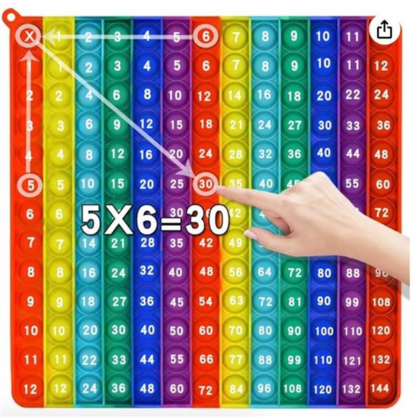 Multiplication Table Bubble Toys Relieve Stress and Anxiety Up To 12×12
