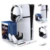 Image 1 : P5 Cooling Stand With Controller Charger Compatible With Multiple PS5 Models **Accessories Not Inclu
