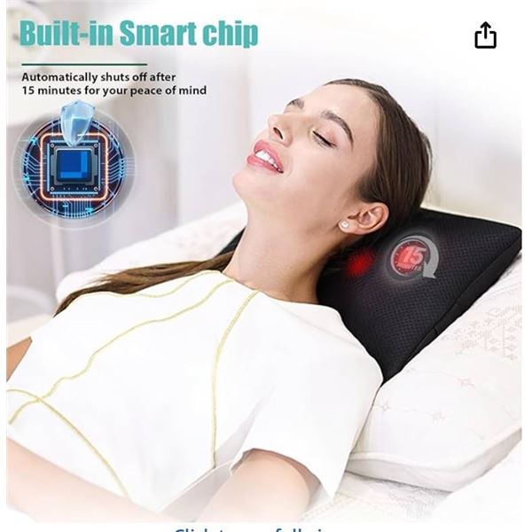 WOQQW Shiatsu Neck And Back Massager Pillow With Heat