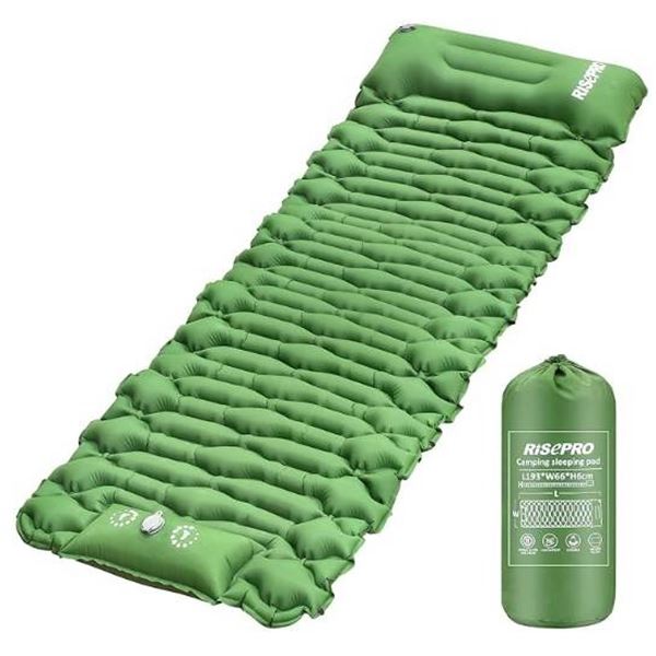 Risepro CP7626G (US) Green Sleeping Pad with User Manual